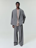 Cotton Wool Oxford Shirt Jacket