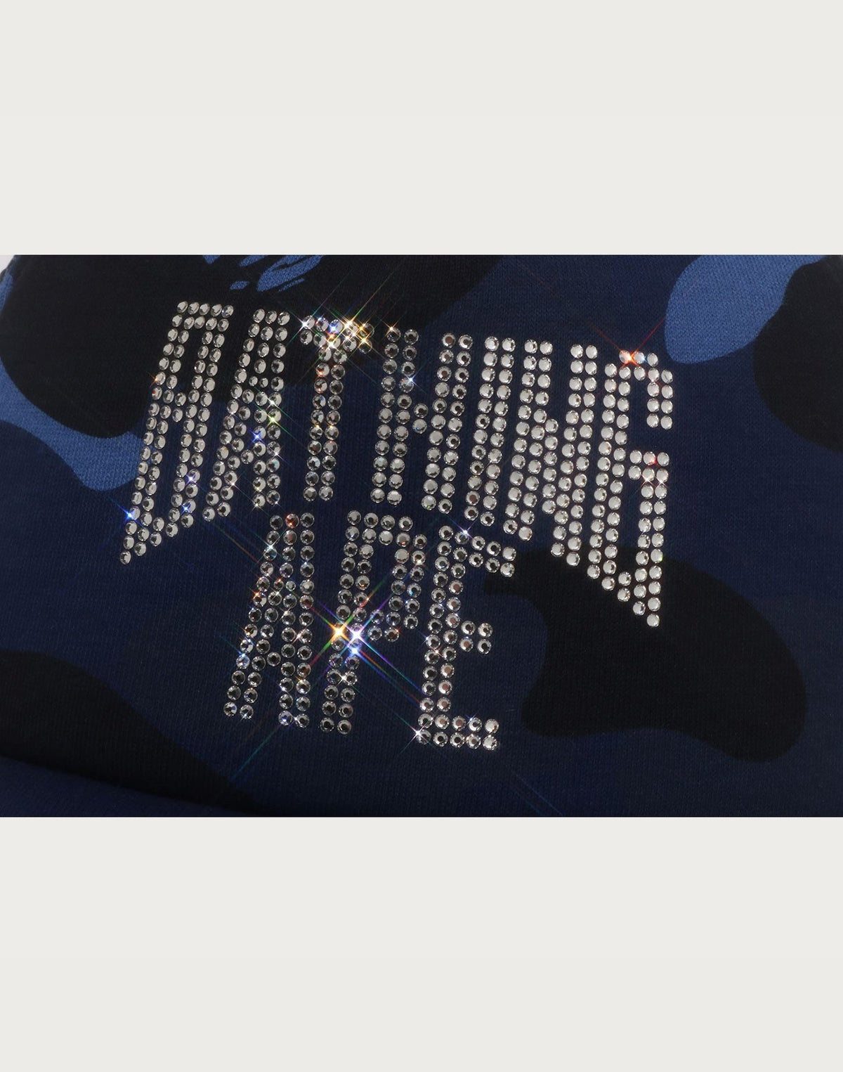 COLOR CAMO CRYSTAL BATHING APE LOGO MESH CAP LADIES