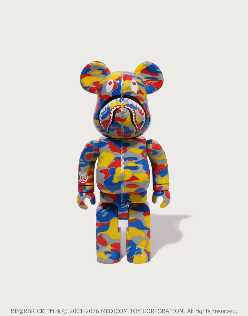 BAPE X MEDICOM TOY 30TH ANNIV. SHARK HOODIE BE@RBRICK 100%&400%