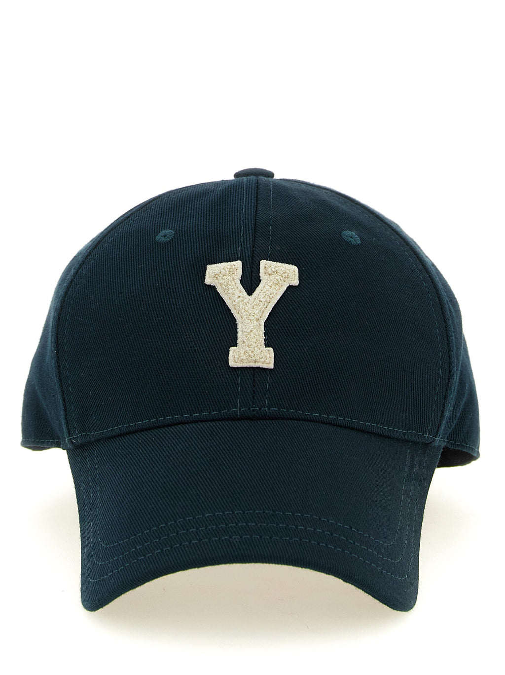 Saint Laurent Bicolor Cotton Baseball Cap