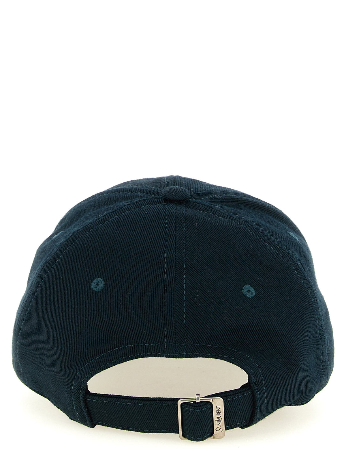 Saint Laurent Bicolor Cotton Baseball Cap