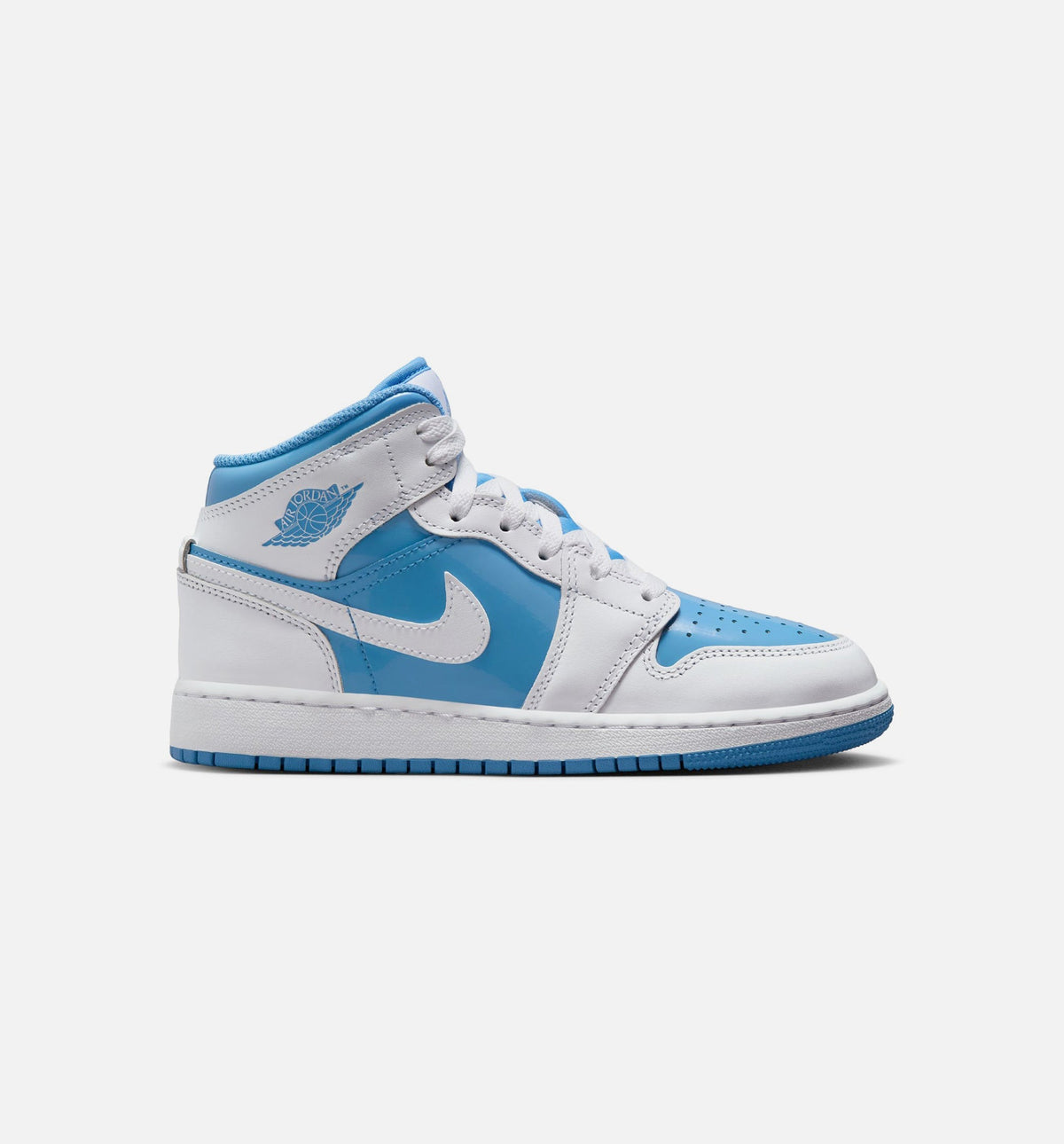 Air Jordan 1 Mid Legend Blue | Grade School Lifestyle Shoe | White/Legend Blue