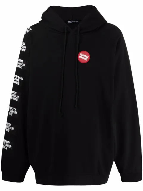 Raf Simons oversized patch-embellished hoodie