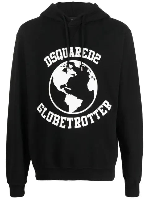 DSQUARED2 Globetrotter logo-print hoodie