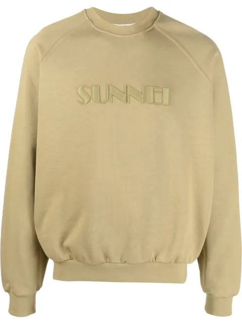 Sunnei logo-embroidered crew-neck sweatshirt