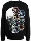 Philipp Plein skull-print cotton sweatshirt