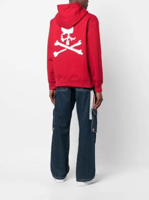 Mastermind Japan logo-print cotton hoodie