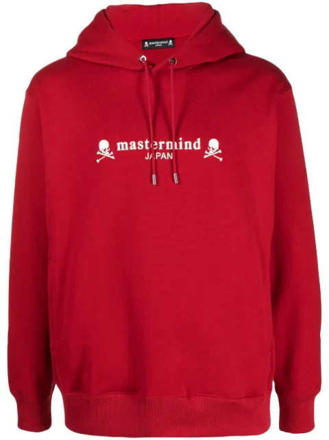 Mastermind Japan logo-print cotton hoodie