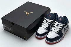 Air Jordan 1 Low Obsidian Ember Glow Reps Sneaker 553558-481