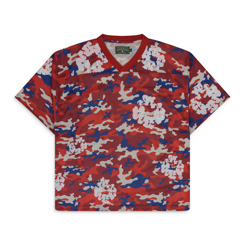Red Camo Camo Wreath Jersey