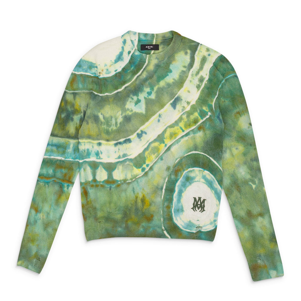Green Ma Tie Dye Cashmere Crewneck Sweatshirt