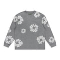 Denim Tears Grey Cotton Wreath LS T-Shirt