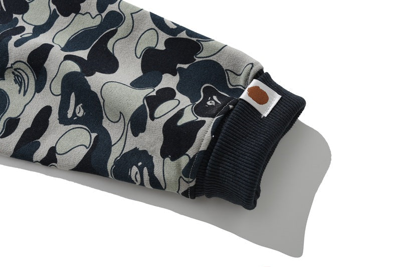 BAPE Camo Shark Hoodie - Grey Blue & Khaki