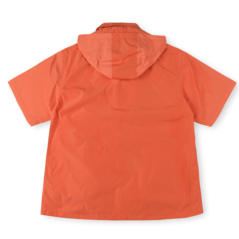 SAINT VANITY Embroidered Sporty Zipper Short-sleeved Jacket “Orange”