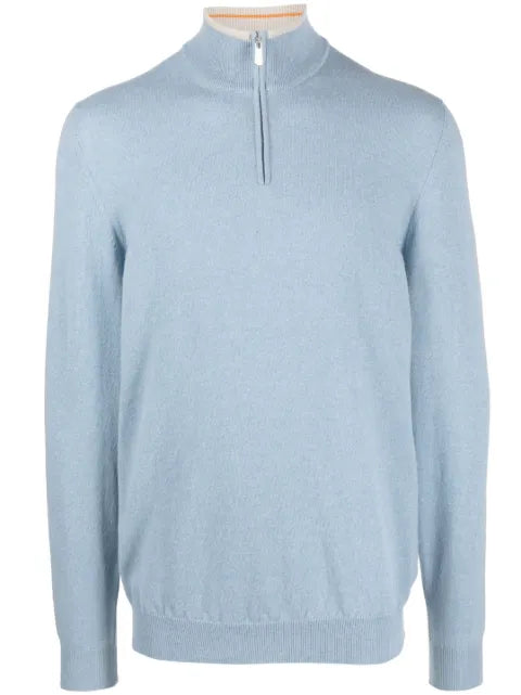 Fedeli Favonio quarter-zip cashmere jumper