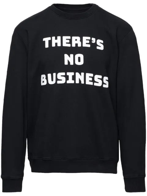 Aztech Mountain No Biz slogan-print sweatshirt