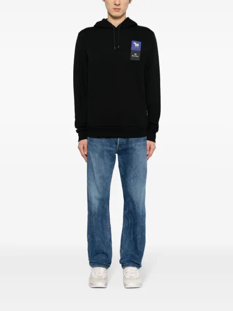 PS Paul Smith logo-print organic cotton hoodie