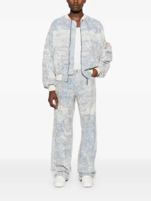PDF dust-effect denim jacket