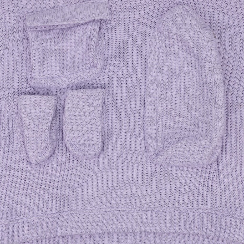 VIOLET MULTI POCKET SWEATSHIRT