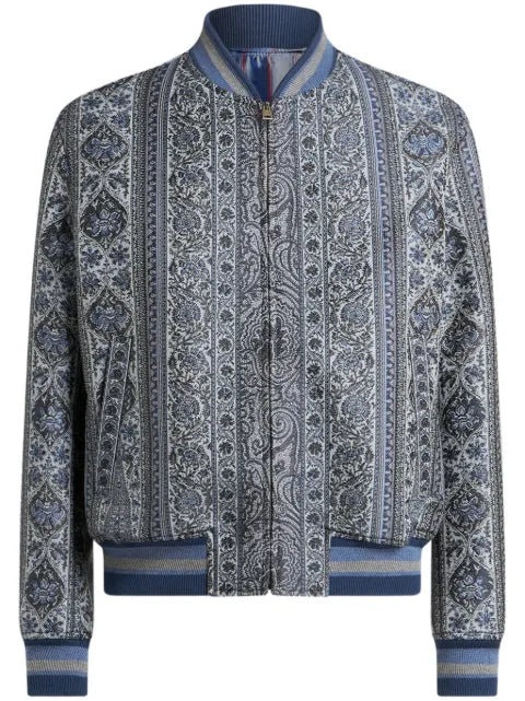 ETRO floral-jacquard bomber jacket