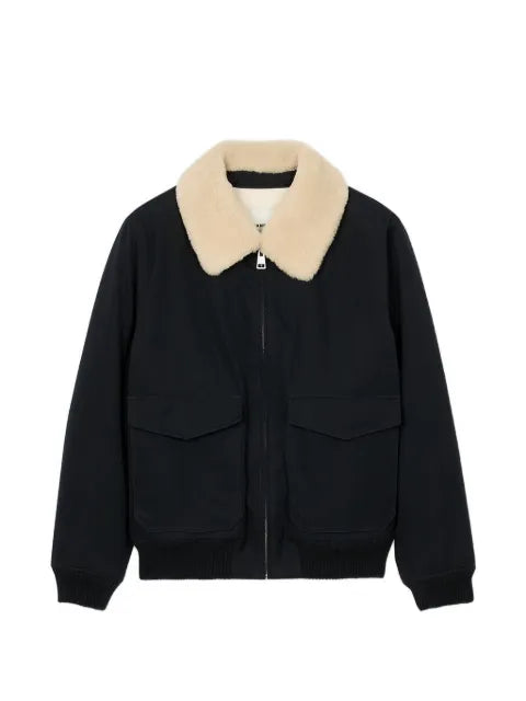 SANDRO removable collar jacket
