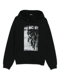 Versace statue-print cotton hoodie