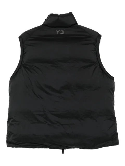Y-3 quilted high-neck vest