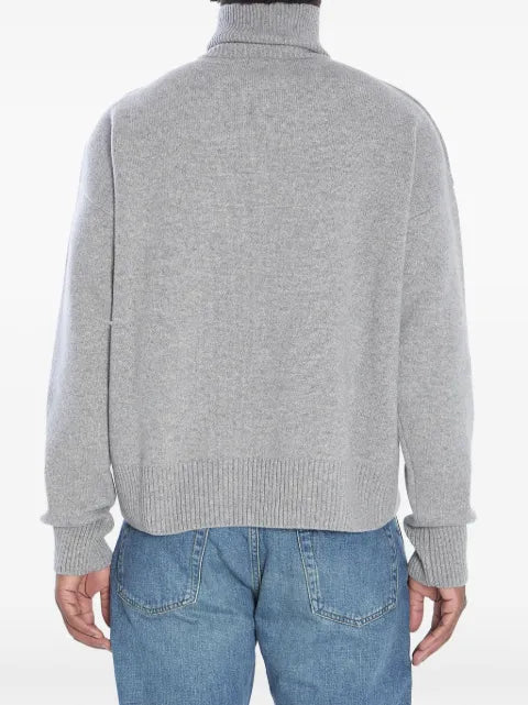 AMI Paris ribbed turtleneck sweater
