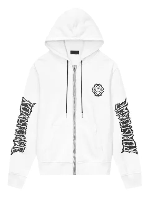 RTA Floyd "White Metal Road To Awe" zip-up hoodie