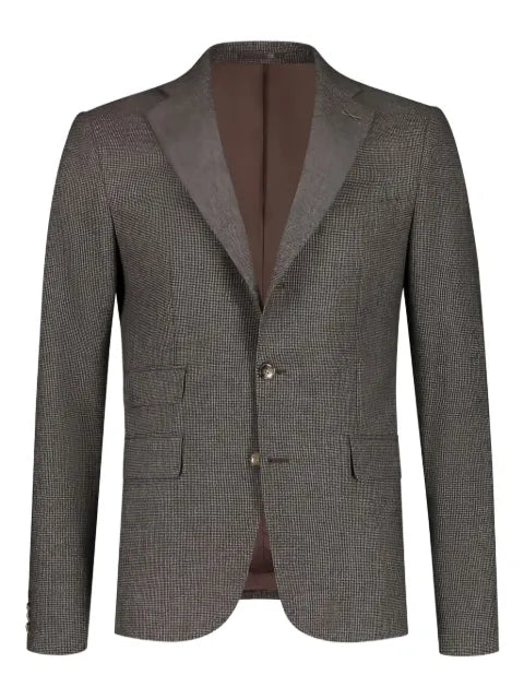 PAUL ZEIST checked single-breasted blazer
