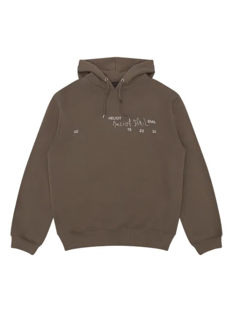 HELIOT EMIL logo-print hoodie