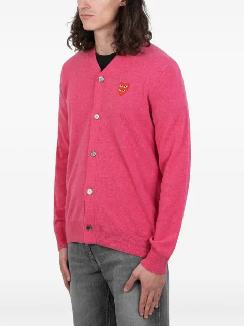 Comme des Garçons Homme double logo cardigan
