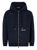 DSQUARED2 logo zipped hooded jacket