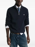 Gant cable-knit half-zip sweater
