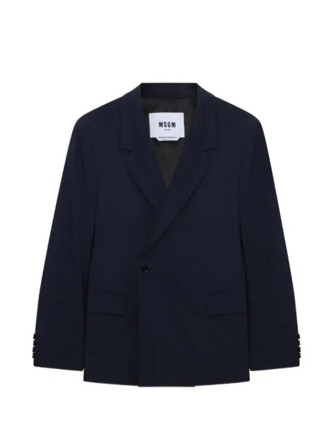 MSGM notched-lapel single-breasted blazer