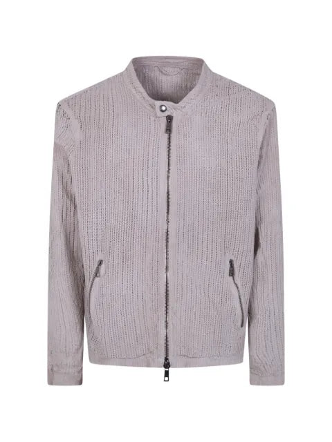 Giorgio Brato perforated zip jacket