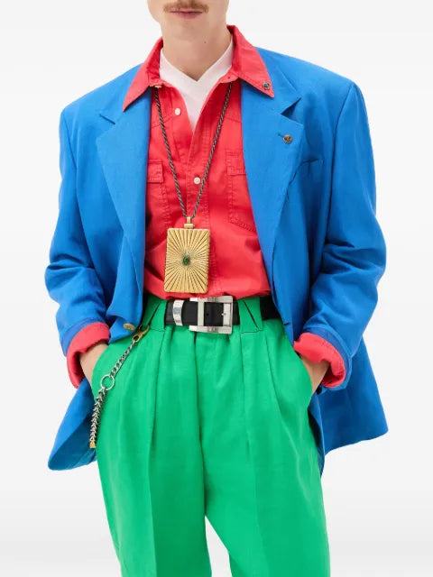 Versace flap pocket blazer