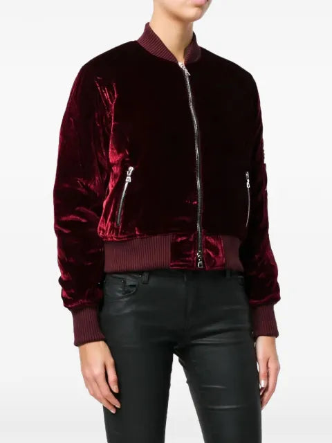 AMIRI velvet bomber jacket