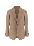 Boggi Milano Herringbone linen and wool jacket