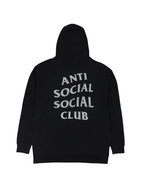 Anti Social Social Club glitter-lettering hoodie