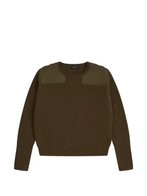 GOSHA RUBCHINSKIY panelled ribbed-knit sweater