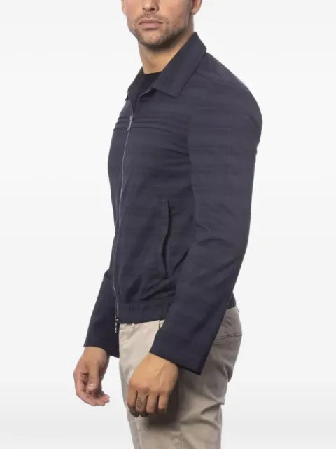 Verri plaid-pattern zip-up jacket