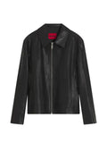HUGO regular-fit jacket in nappa leather