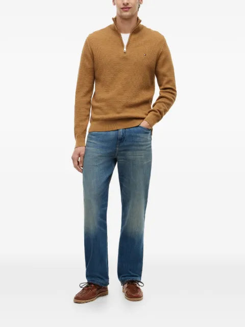 Tommy Hilfiger textured quarter-zip sweater