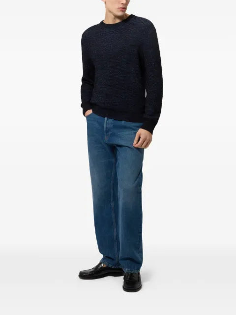 Missoni wool and viscose Zigzag crewneck pullover