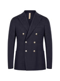 Eleventy double-breasted peak-lapel jacket