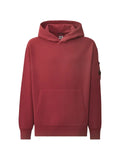 C.P. Company brushed and emerized diagonal fleece Lens hoodie