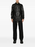 Rick Owens leather press-stud jacket