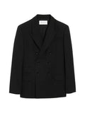 AMI Paris Double breasted straight-fit wool blazer