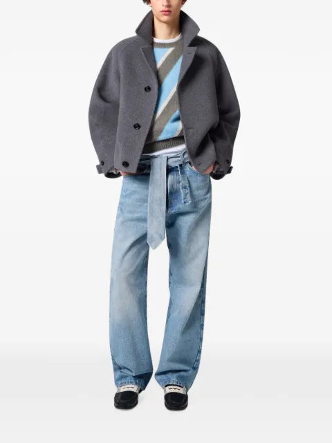MSGM diagonal-stripe sleeveless sweater
